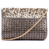 Ruche & Hues Metallic Bling Baguette Grey/Gold - Pret A Mode - 3