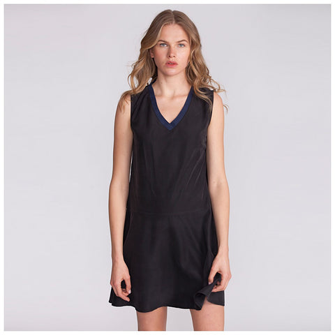 Black v neck summer dress - Pret A Mode - 1