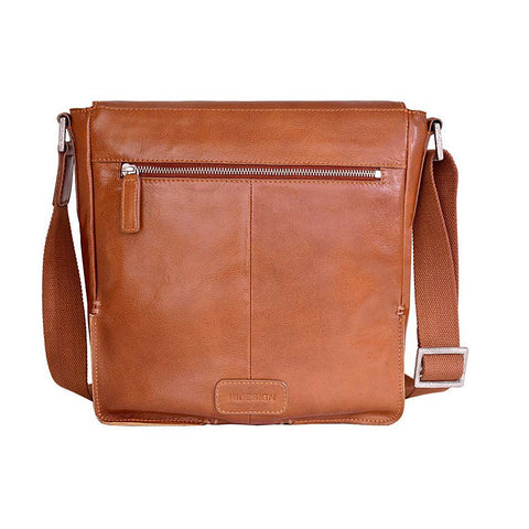 Hidesign Fred Leather Business Laptop Messenger Cross Body Bag - Pret A Mode