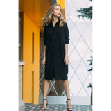 Black shirt-dress - Pret A Mode - 2