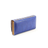 Blue & Gold Cutout Crystal Wristlet Wallet - Pret A Mode - 2