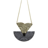 Kinetic Wheel Necklace- Black and Gold - Pret A Mode - 2