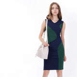 The Shape Shift Dress in Blue and Green - Pret A Mode - 4