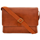 Aiden Leather Business Laptop Messenger Cross Body Bag - Pret A Mode - 2