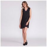 Black v neck summer dress - Pret A Mode - 3