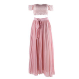 Two Piece Pink Dress - Pret A Mode - 2