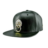 Faux Leather Snapback Hat - Pret A Mode - 1