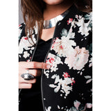 Floral Printed Bomber in chiffon - Pret A Mode - 4