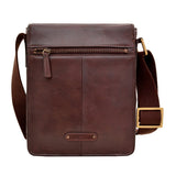 Aiden Small Leather Messenger Cross Body Bag - Pret A Mode - 3