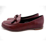 Amber red wine loafers with feminine bow - Pret A Mode - 2