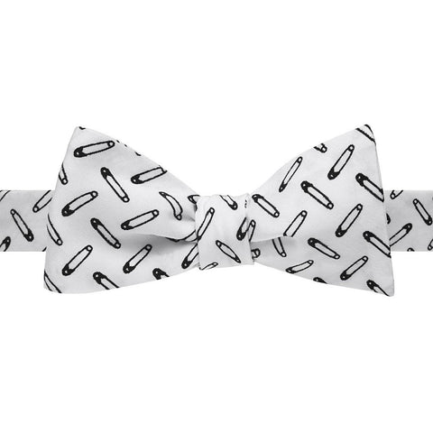 Safety Pin Print Bow Tie - Pret A Mode