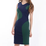 The Shape Shift Dress in Blue and Green - Pret A Mode - 3