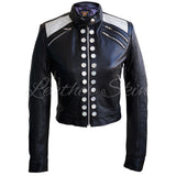 Women Party Black Leather Jacket - Pret A Mode - 2