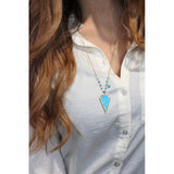 Turquoise Arrowhead Necklace - Pret A Mode - 2