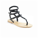 Persefone Black Sandal - Pret A Mode - 4