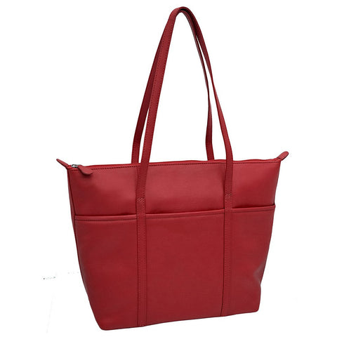 Leather Tote - Red - Pret A Mode