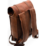 Leather Rolltop Backpack - Pret A Mode - 3