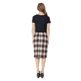 Margo Plaid Pencil Skirt - Pret A Mode - 3