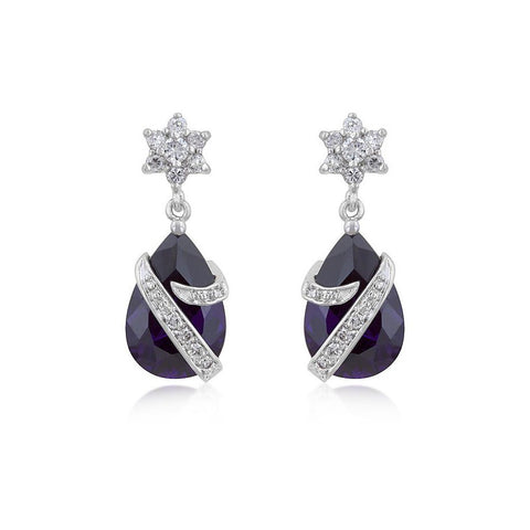 Embraced Amethyst Earrings - Pret A Mode