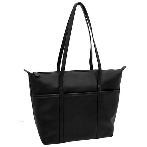 Leather Tote - Black - Pret A Mode - 1