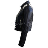 Women Party Black Leather Jacket - Pret A Mode - 3