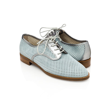 Lesly Serenity Blue Derby/Oxford for Women - Pret A Mode - 1