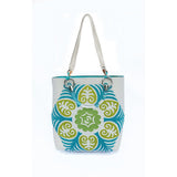 Suzani Teal Small Tote - Pret A Mode - 1