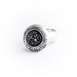 Large Silver Dome Ring - Pret A Mode - 1