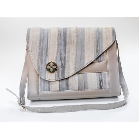 Trovati Porsche Messenger Bag- Smoke and Ivory - Pret A Mode