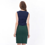 The Shape Shift Dress in Blue and Green - Pret A Mode - 2