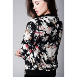 Floral Printed Bomber in chiffon - Pret A Mode - 2