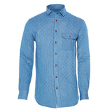 BUBBI Arctic blue quilted denim shirt - Pret A Mode - 1