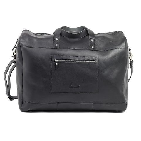 Black Leather Duffel Bag - Pret A Mode