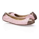 Emma Pink & Taupe Flats for Women - Pret A Mode - 1