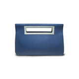 Blue Leather Clutch Handbag - Whippoorwill - Pret A Mode - 3