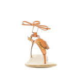 Juno Orange Sandal - Pret A Mode - 3