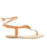 Juno Orange Sandal - Pret A Mode - 4