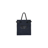 Organic Hemp Flat Tote - Denim - Pret A Mode - 1