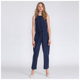 women's jumpsuit, blue - Pret A Mode - 2