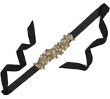 Ruche & Hues Mason Black Embroidered Belt Black/Gold - Pret A Mode - 4
