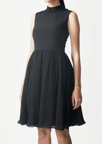 Black Fit and Flare Dress