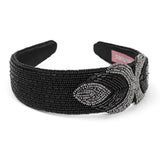 Coral Cora Beaded Hairband Black/Grey - Pret A Mode - 3