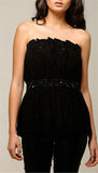 Black Ruffle Top - Pret A Mode - 3