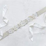 Ruche & Hues Pearl Evan Crystal Belt Silver - Pret A Mode - 1