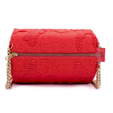 Ruche & Hues Abstract Beaded Slingbag Red - Pret A Mode - 3