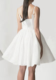 White Fit and Flare Mini Dress