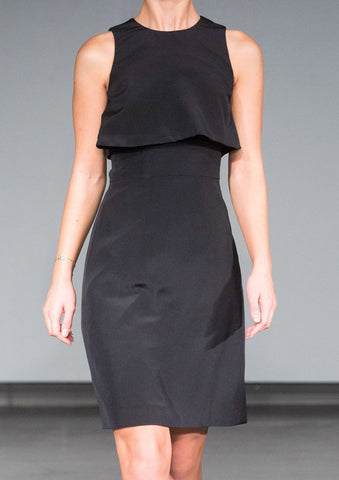Black Crop Top Dress