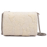 Ruche & Hues Abstract Beaded Slingbag Ivory - Pret A Mode - 4