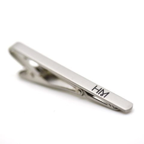 Howard Matthews Co. Gallardo Brushed Silver Tie Clip - Pret A Mode