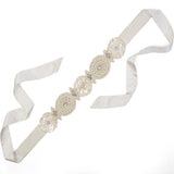 Ruche & Hues Medallion Olivia Embellished Belt Ivory - Pret A Mode - 4